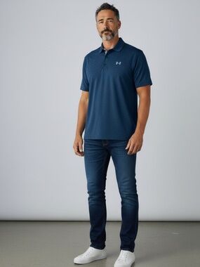 Under Armour Heatgear Peformance Polo Blue